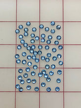 Rhinestones - 20ss Czech "Bright-Cut Light Sapphire Flat Back Hot Fix